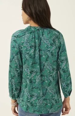 Ruffled Satin Top