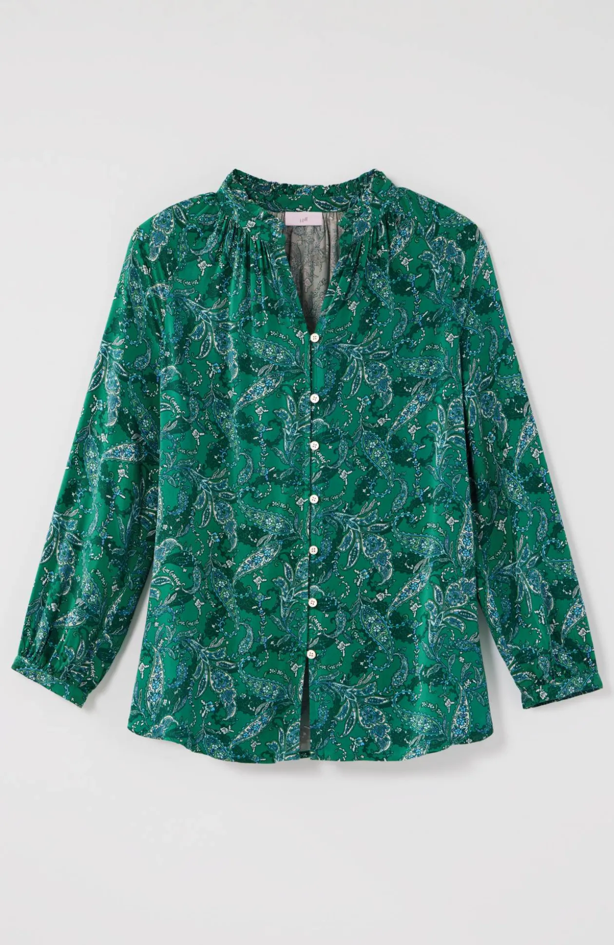 Ruffled Satin Top