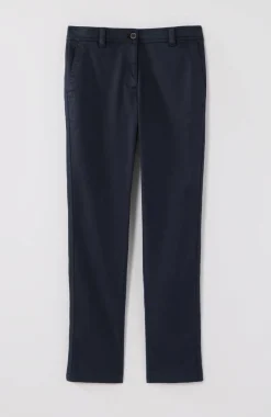 Sateen Slim-Leg Pants