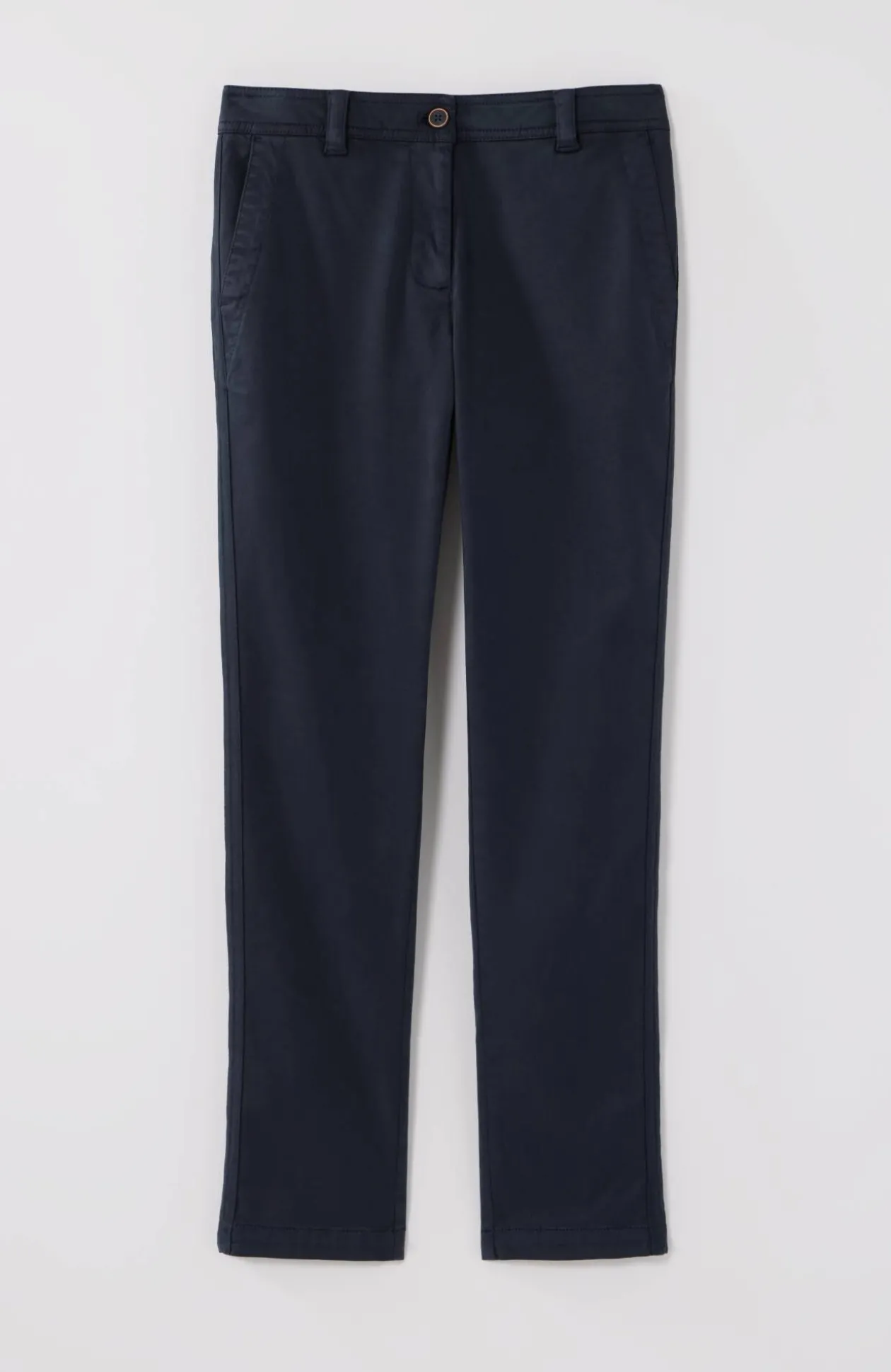 Sateen Slim-Leg Pants