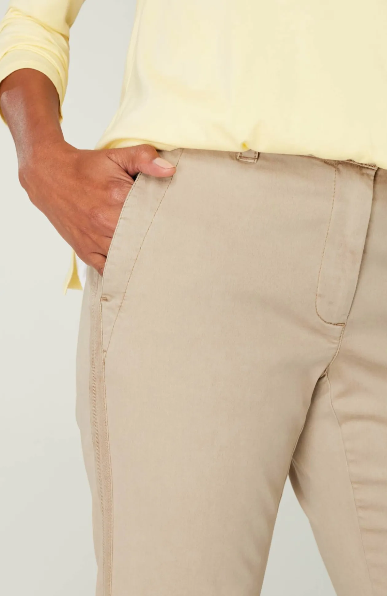 Sateen Slim-Leg Pants
