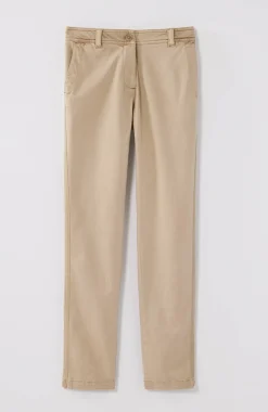 Sateen Slim-Leg Pants