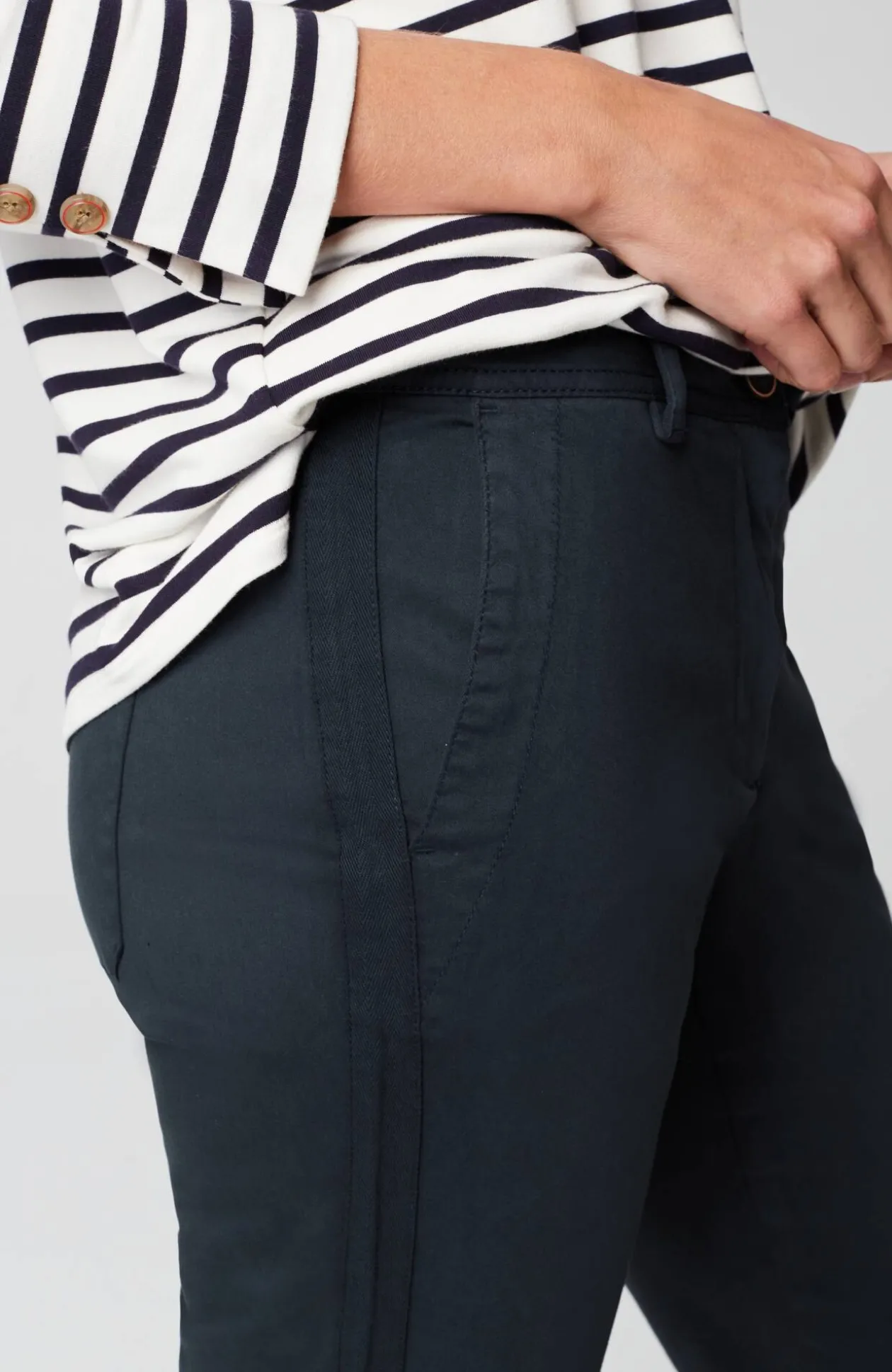 Sateen Slim-Leg Pants