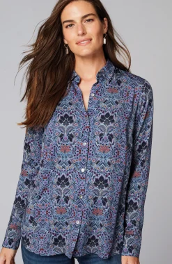 Satin A-Line Shirt