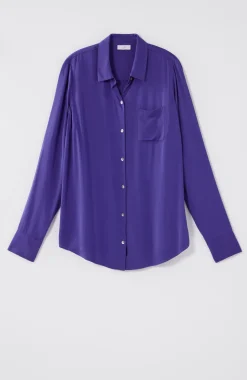 Satin A-Line Shirt