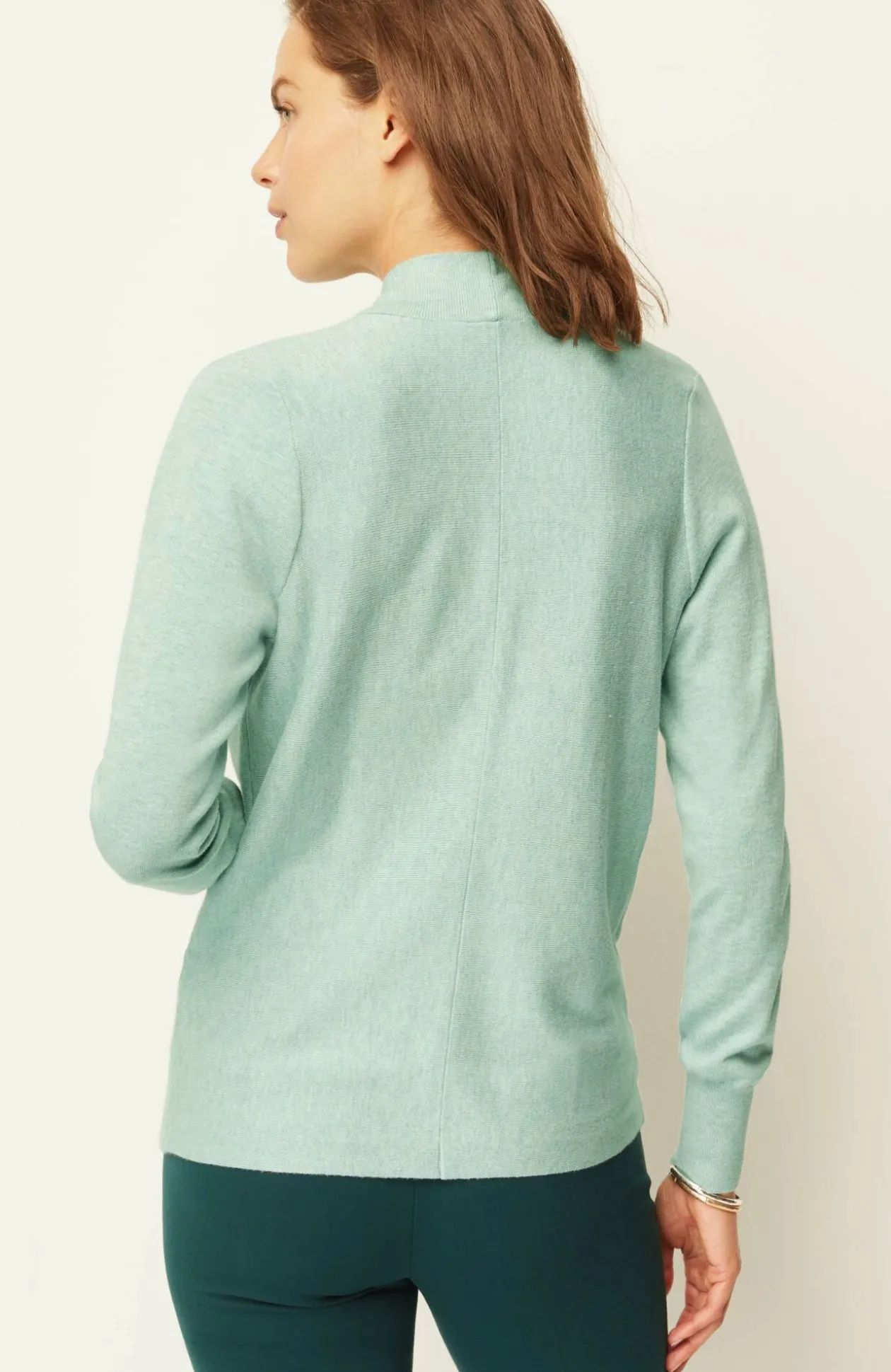 Seamed Wrap Sweater