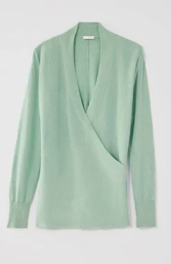 Seamed Wrap Sweater