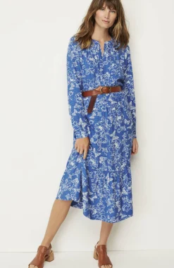 Seamed-Waist A-Line Dress