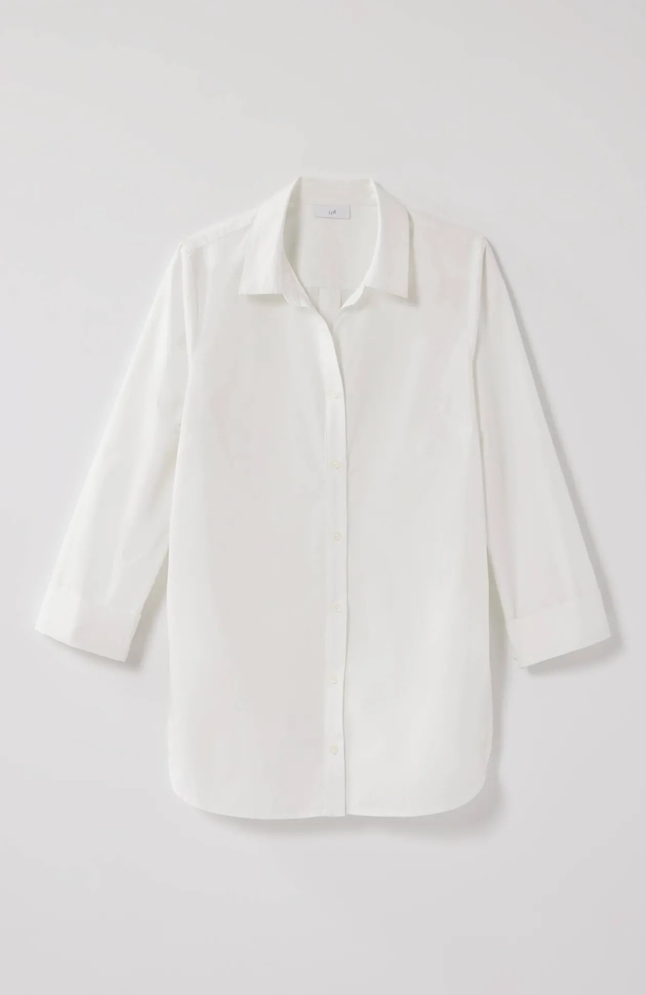 Side-Button Stepped-Hem Tunic