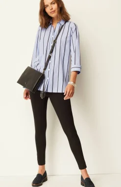 Side-Button Stepped-Hem Tunic