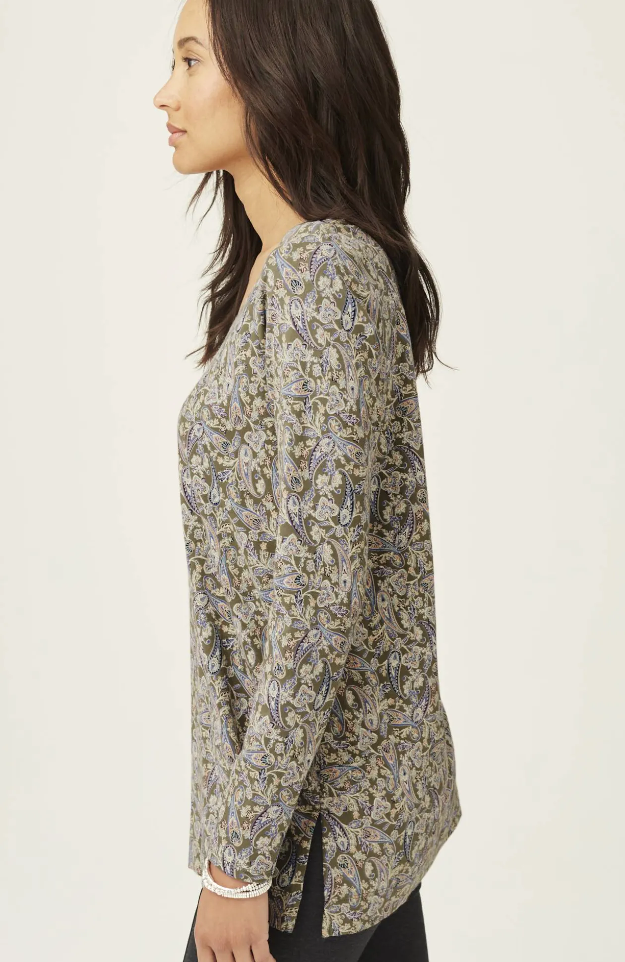 Simply Supima® Side-Slit Tunic