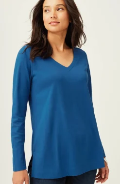 Simply Supima® Side-Slit Tunic