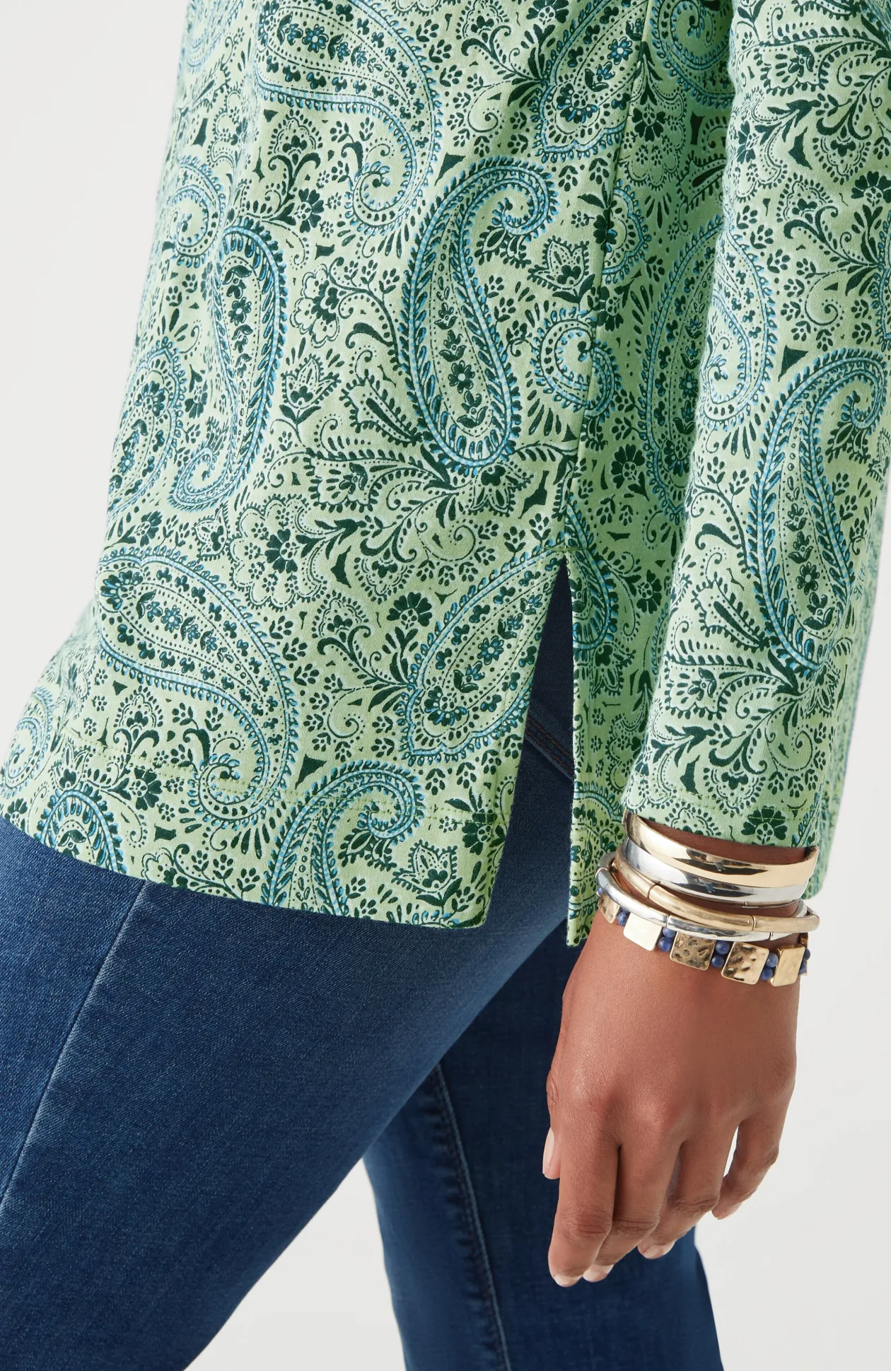 Simply Supima® Side-Slit Tunic