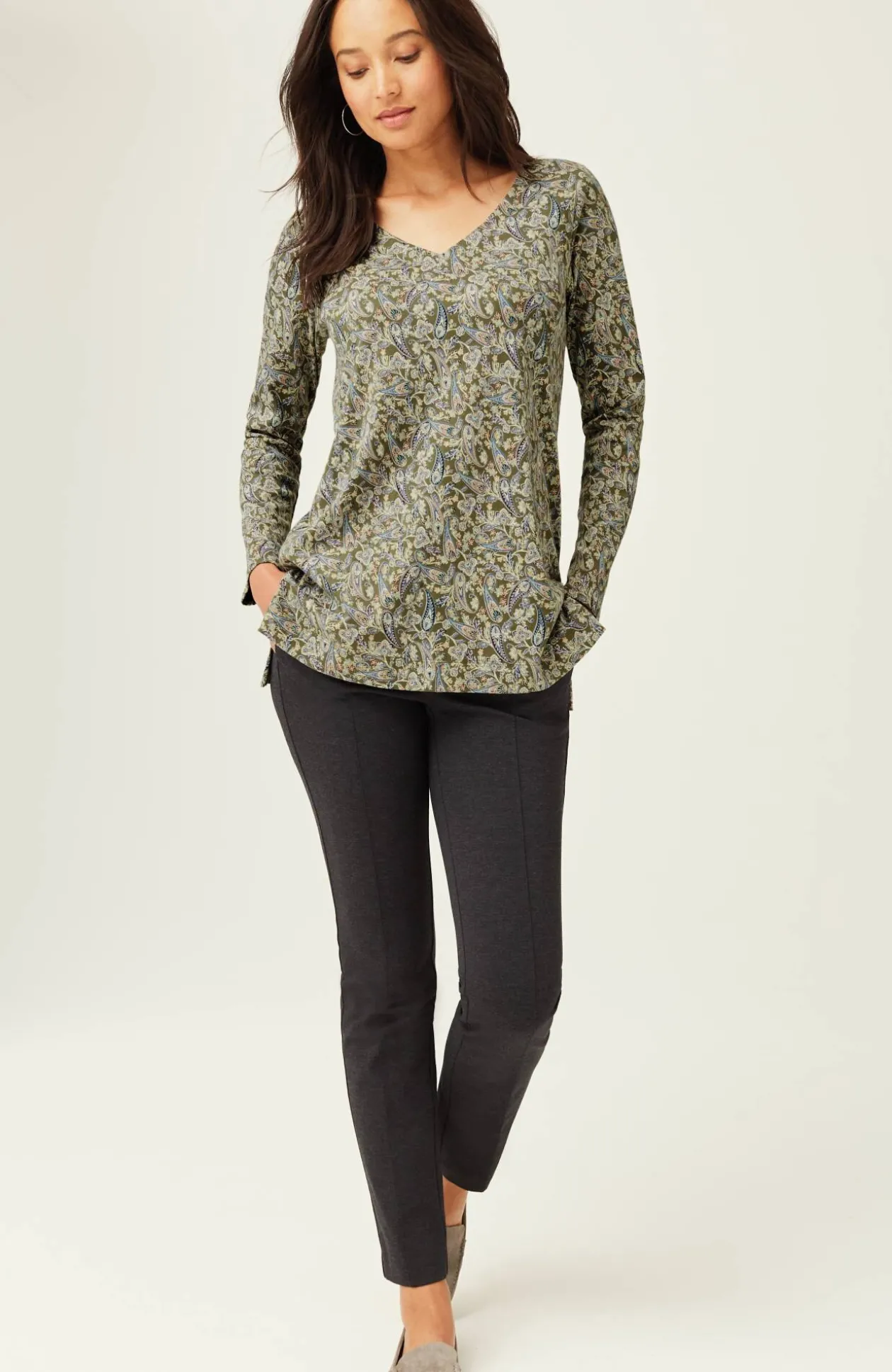 Simply Supima® Side-Slit Tunic