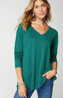 Simply Supima® Side-Slit Tunic