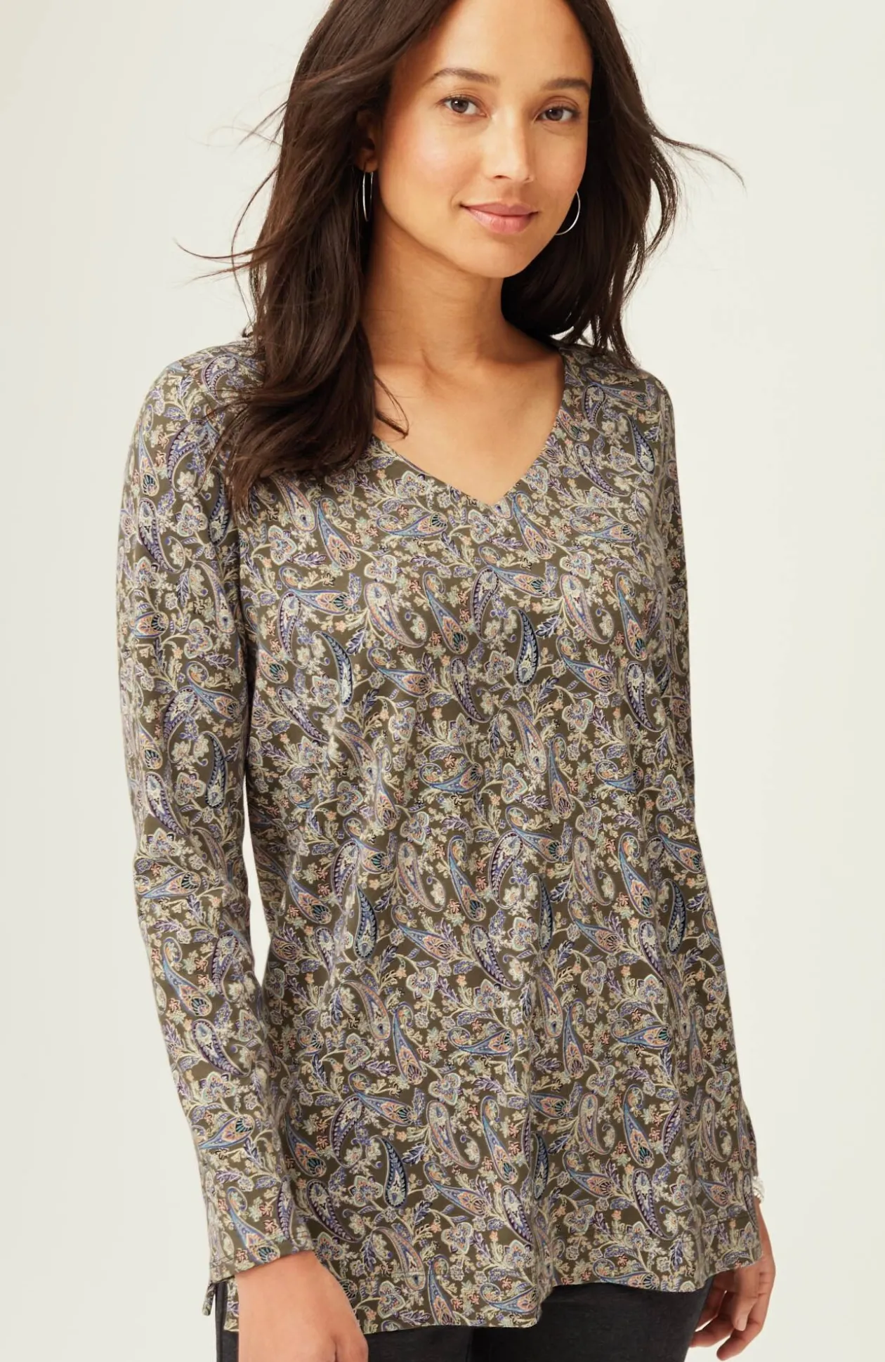 Simply Supima® Side-Slit Tunic