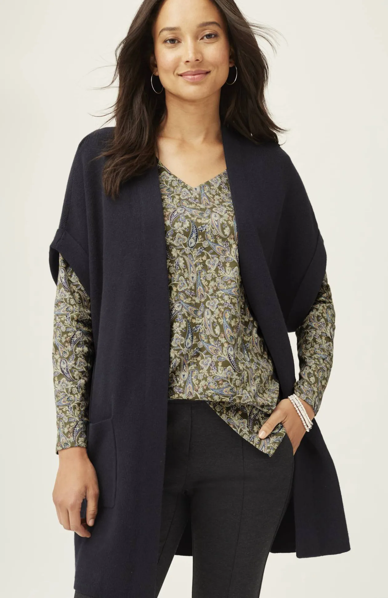 Simply Supima® Side-Slit Tunic