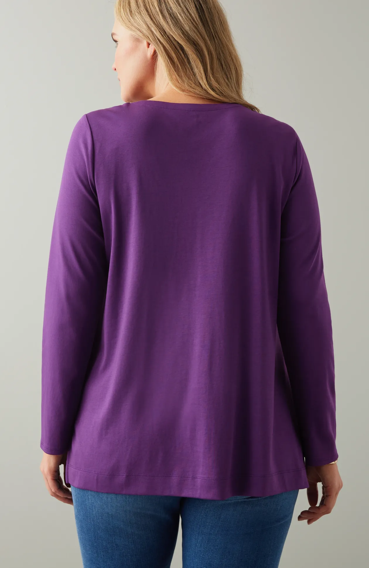 Simply Supima® Side-Slit Tunic