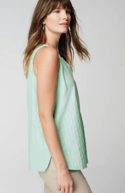 Single-Button Sleeveless Popover