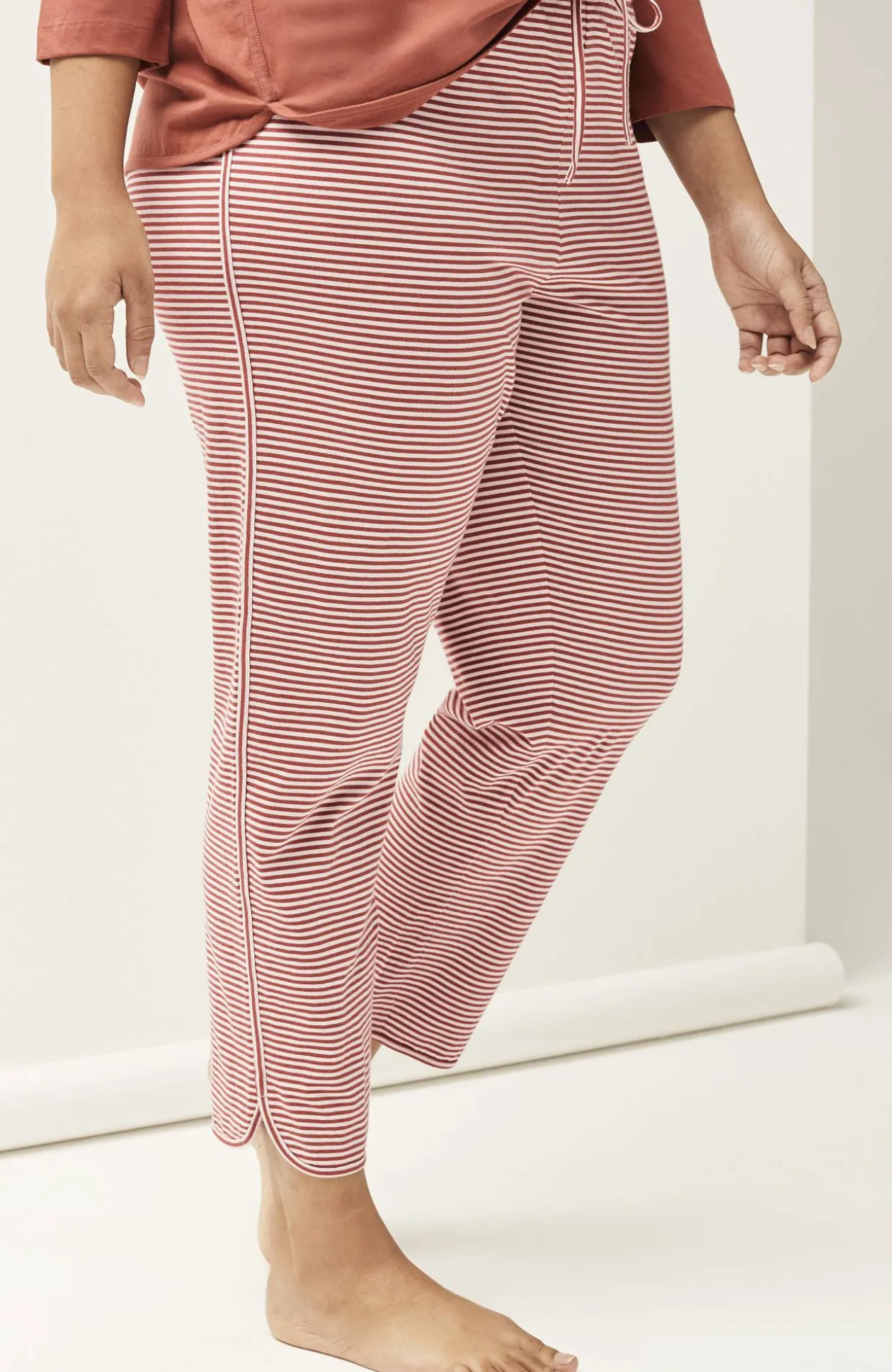 Sleep Ultrasoft Curved-Hem Slim-Leg Pants