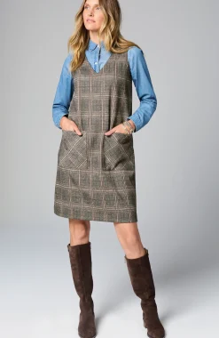 Sleeveless Plaid Dress