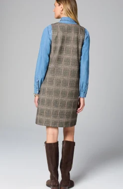 Sleeveless Plaid Dress