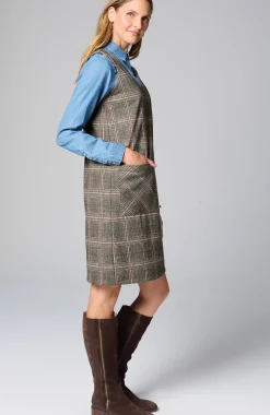 Sleeveless Plaid Dress