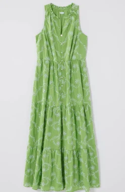 Sleeveless Tiered Maxi Dress
