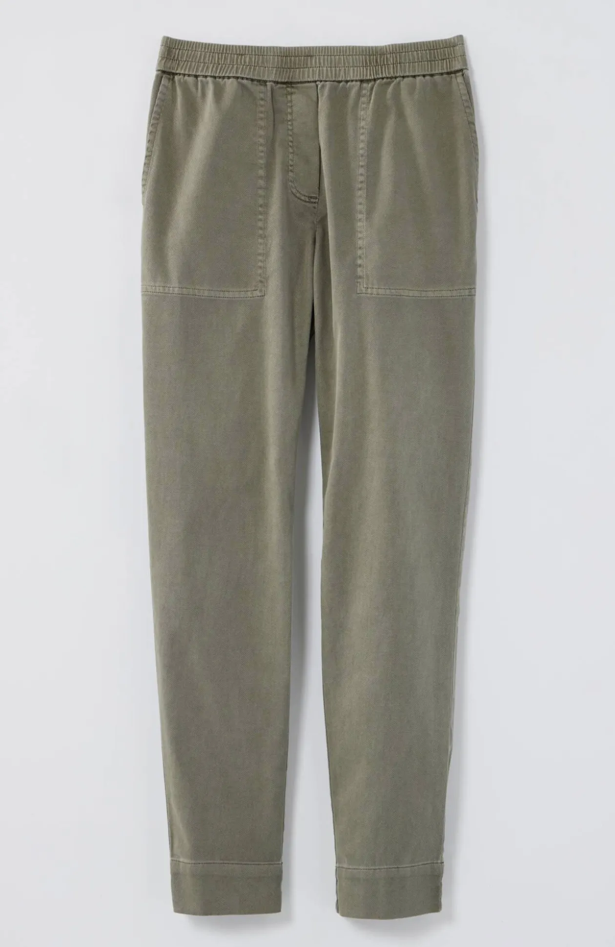 Slim-Leg Twill Cargo Pants