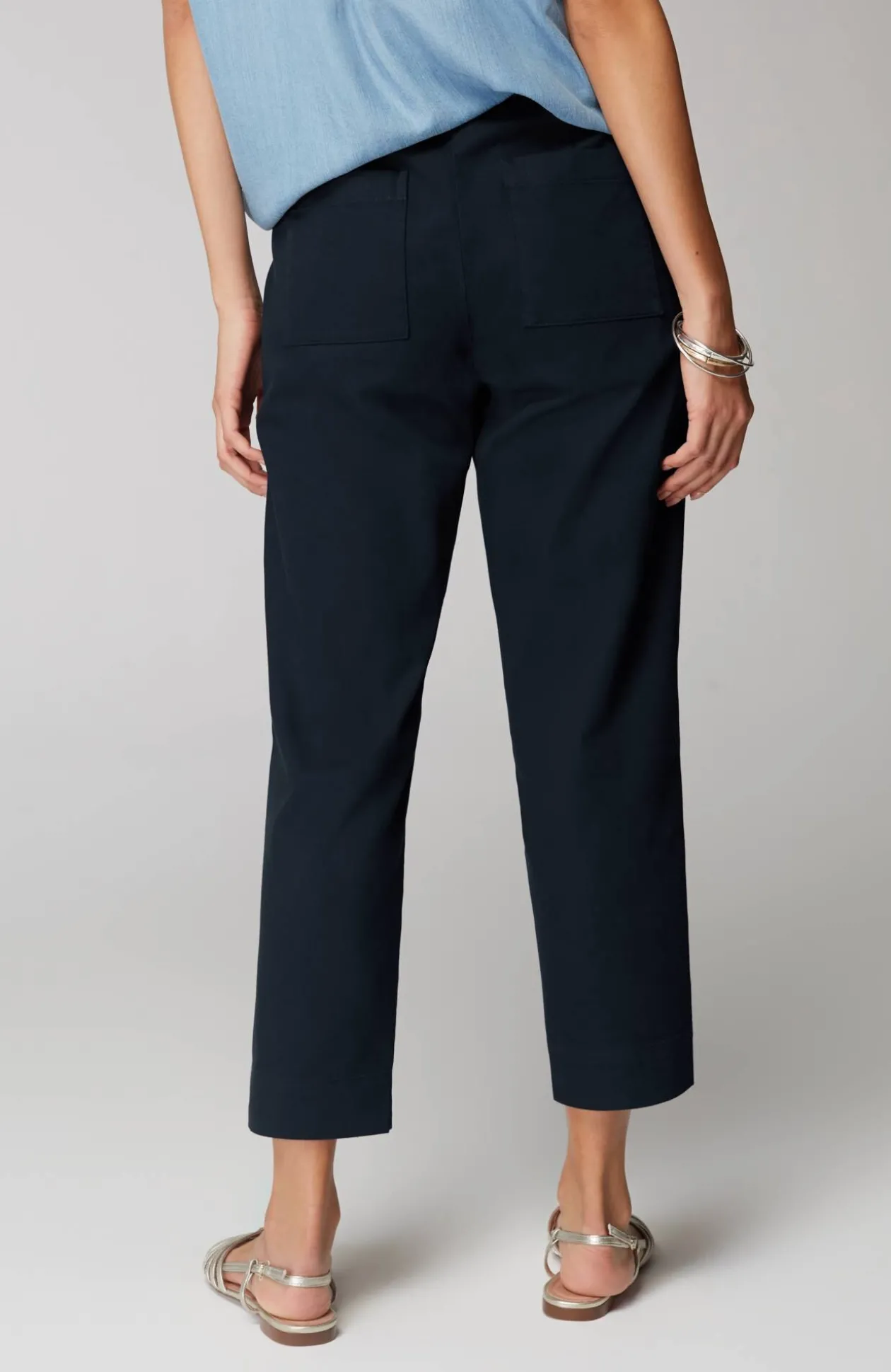 Slim-Leg Twill Cargo Pants