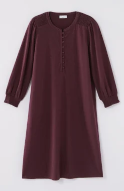 Smocked Henley Dress