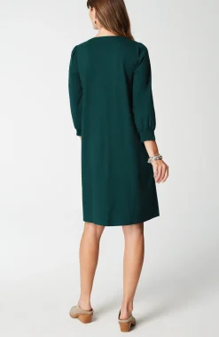 Smocked Henley Dress