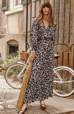 Smocked Sateen Dress