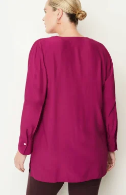 Smocked Split-Neck Tunic