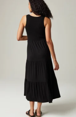 Smocked Tiered Midi Dress
