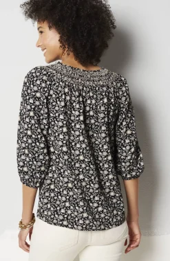 Smocked Two-Way A-Line Top