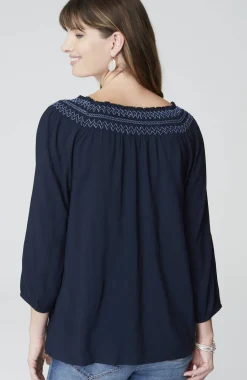 Smocked Two-Way A-Line Top