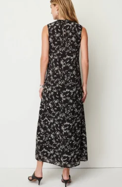 Smocked-Neck Maxi Dress