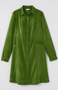 Soft Cord Shirtdress