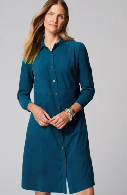 Soft Cord Shirtdress