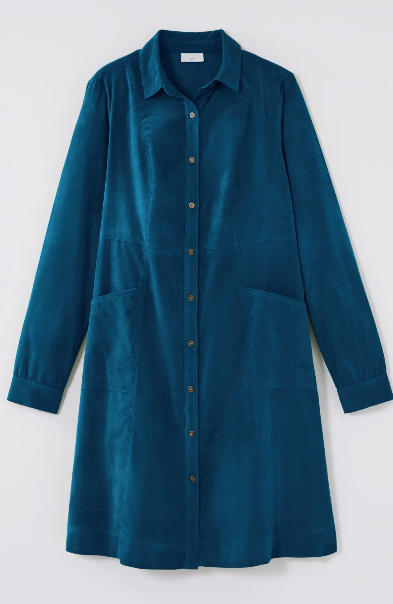 Soft Cord Shirtdress
