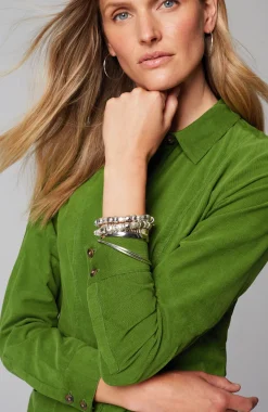 Soft Cord Shirtdress