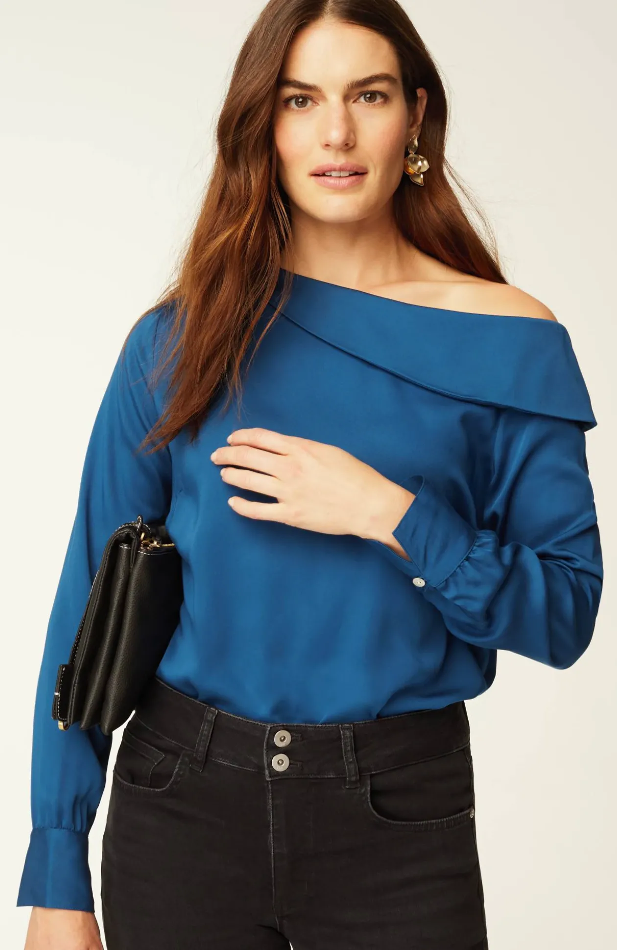 Soft Luxe One-Shoulder Top