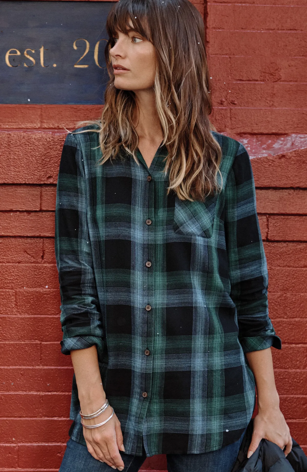 Soft Plaid Tunic
