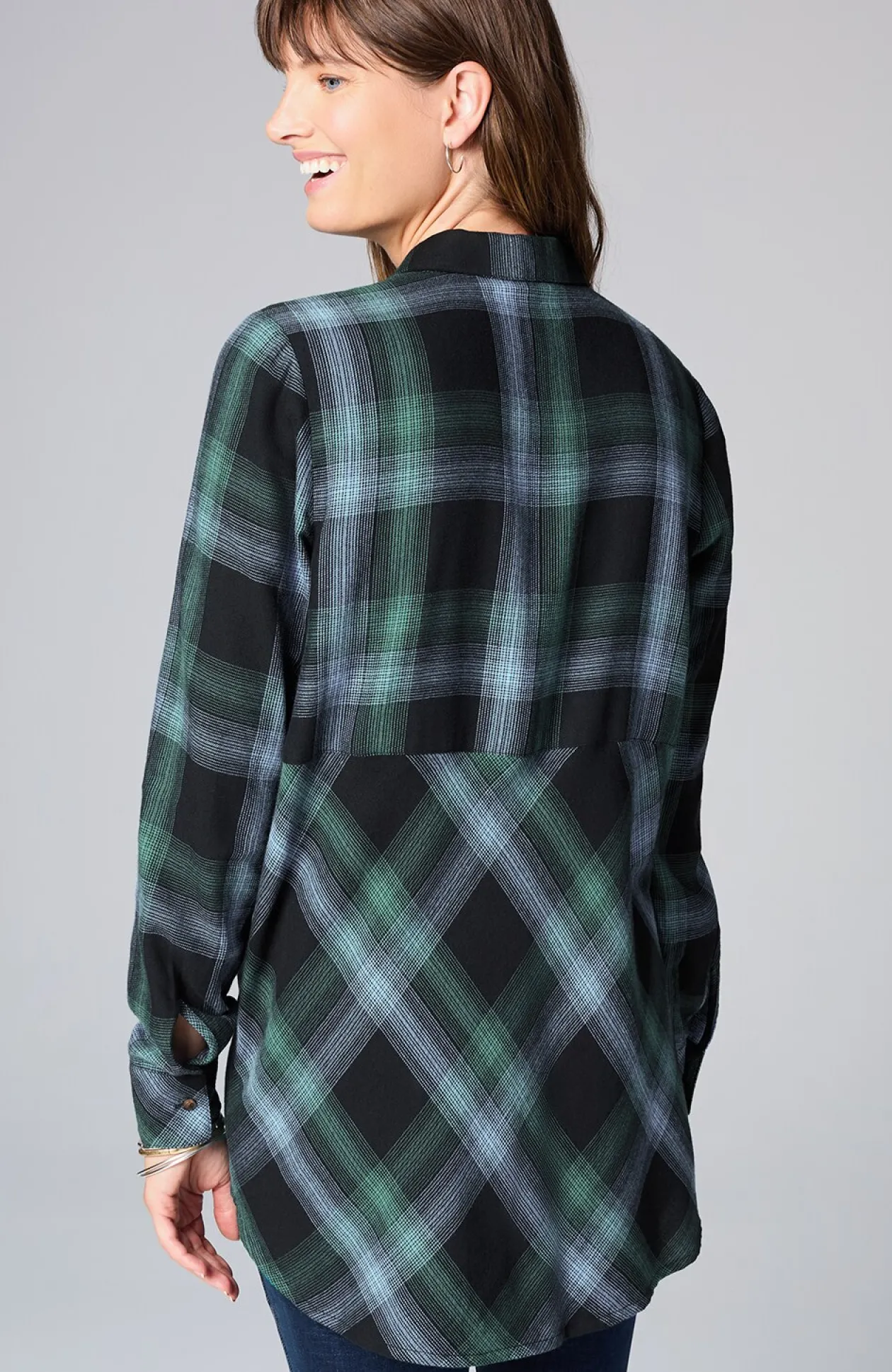 Soft Plaid Tunic