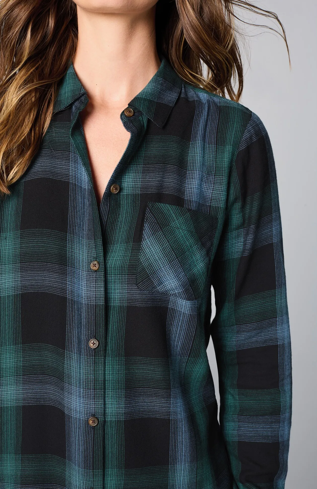 Soft Plaid Tunic