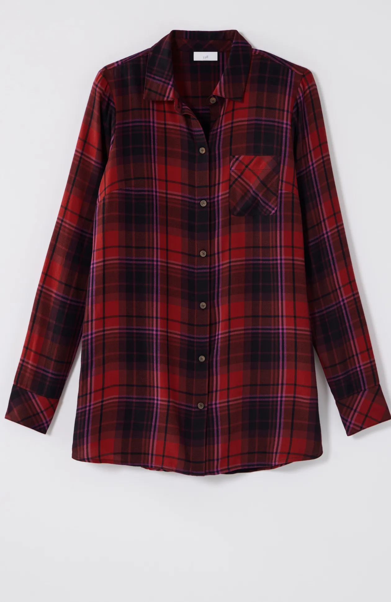 Soft Plaid Tunic