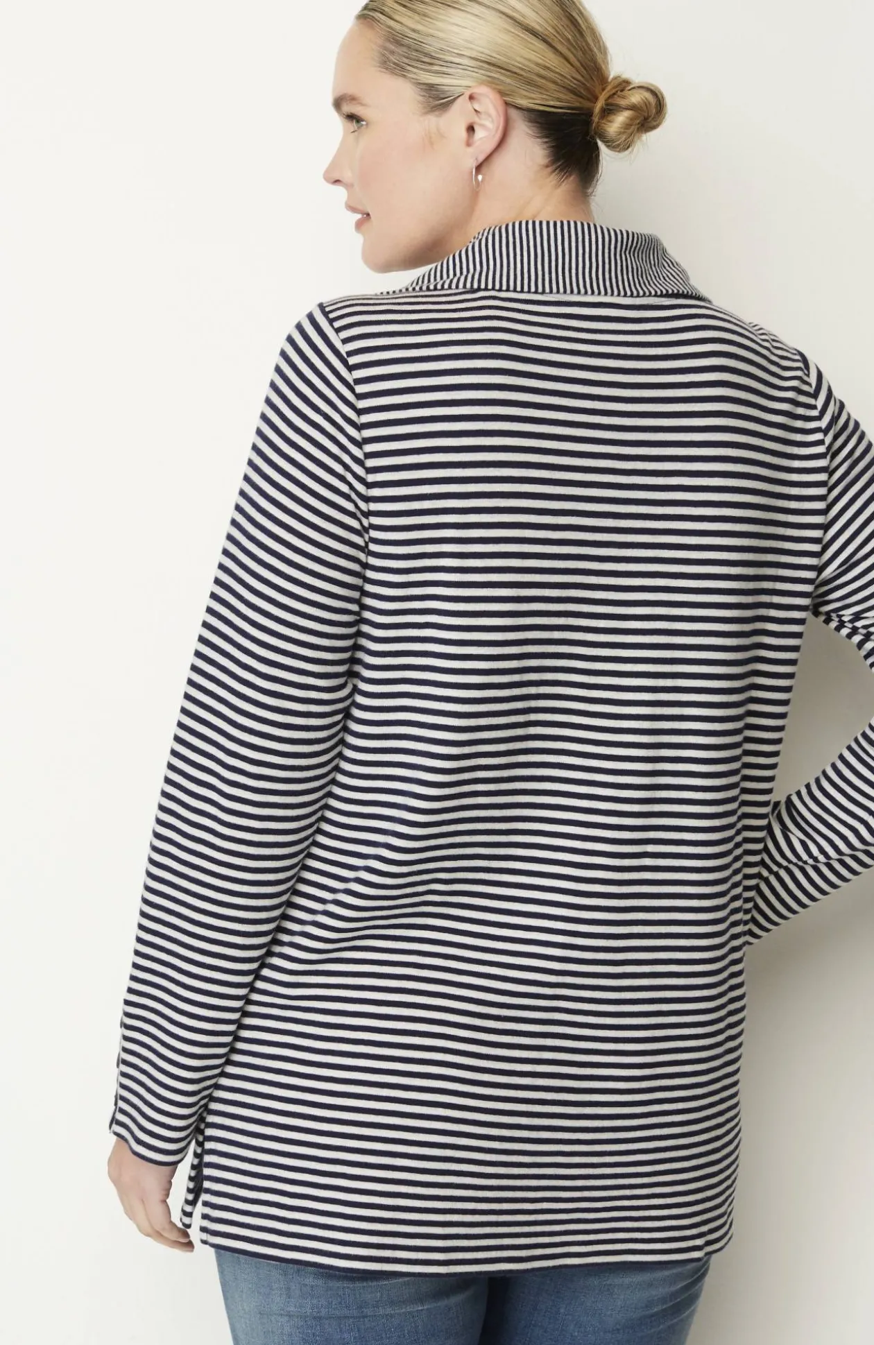 Soft-Knit Collared Tunic