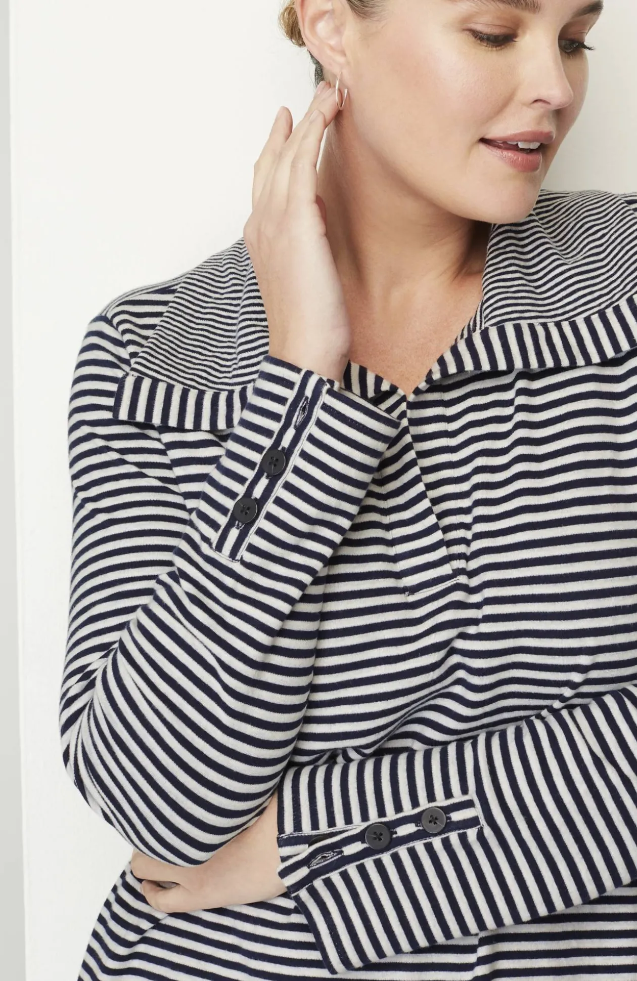 Soft-Knit Collared Tunic