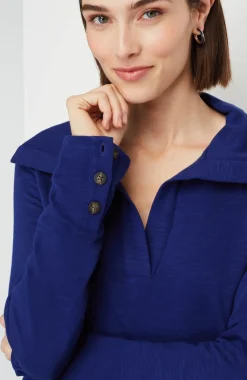 Soft-Knit Collared Tunic